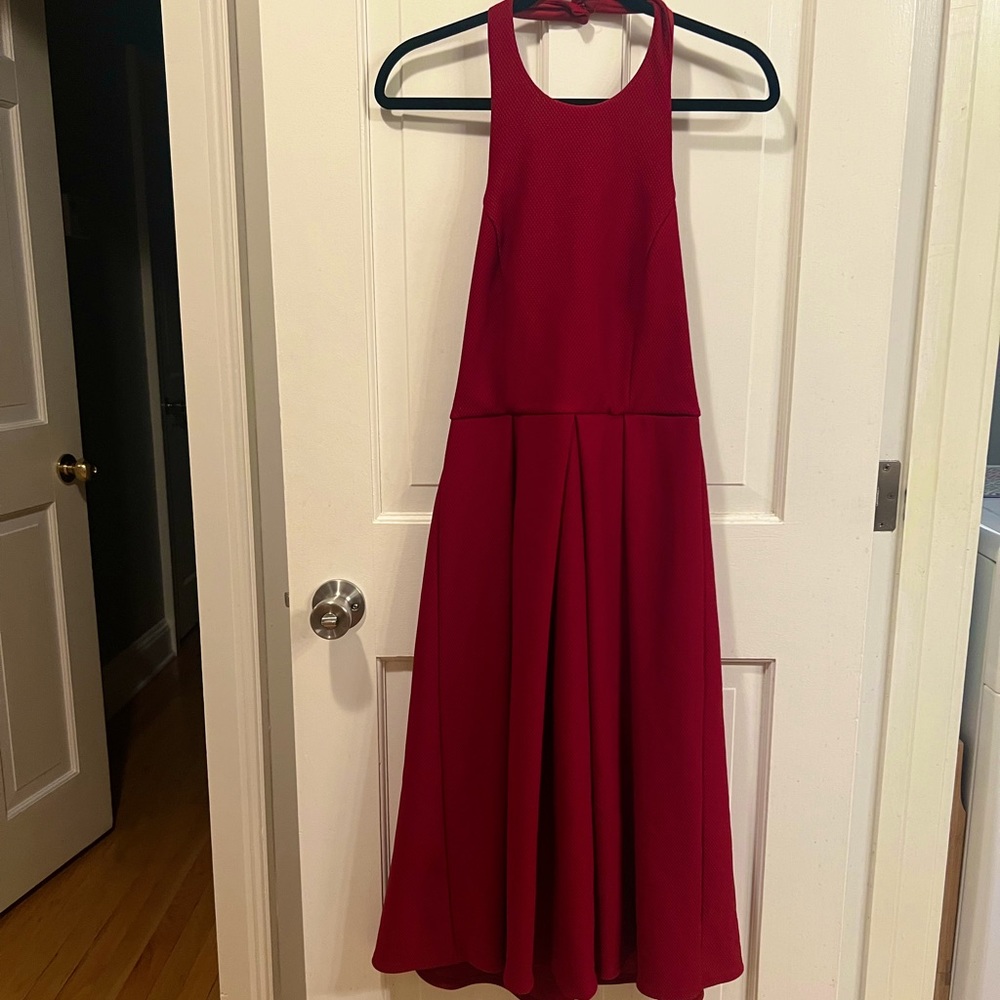 Lulus red midi dress. Size Medium.
